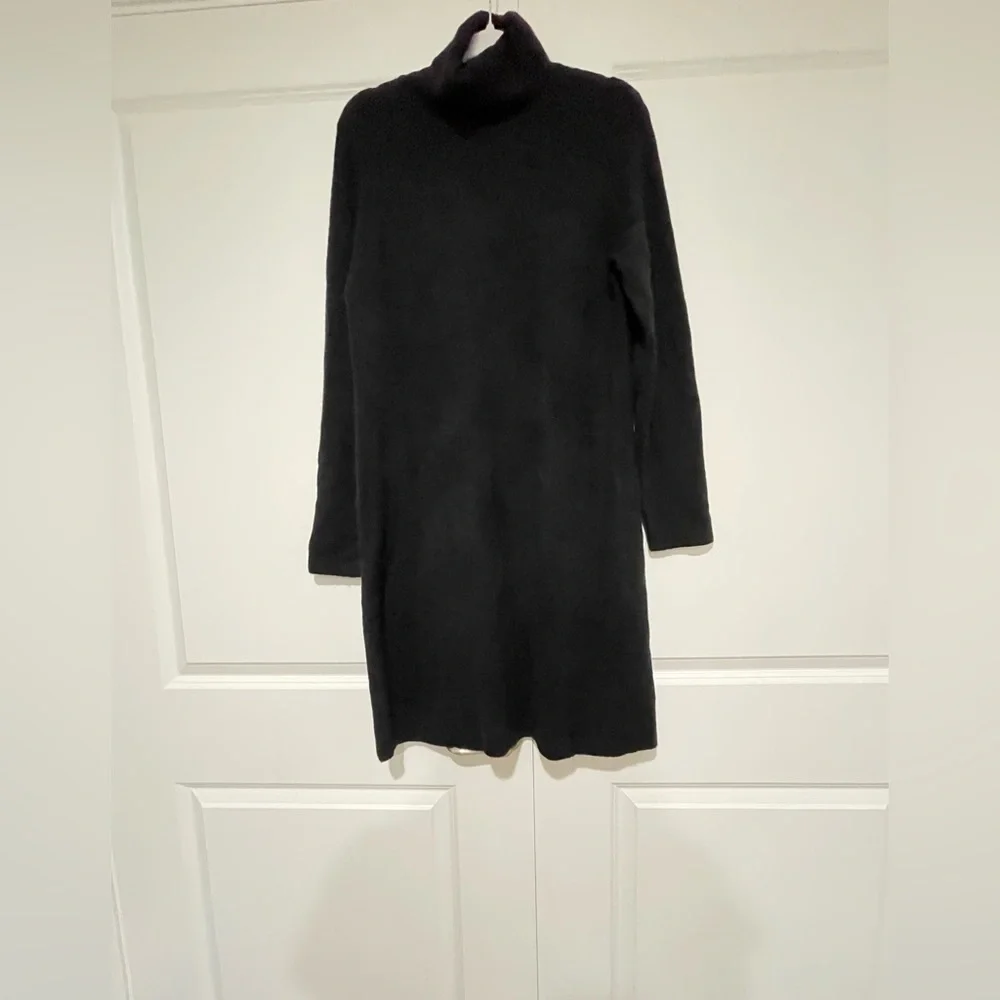 J. Crew Black Soft Turtleneck Sweater Dress